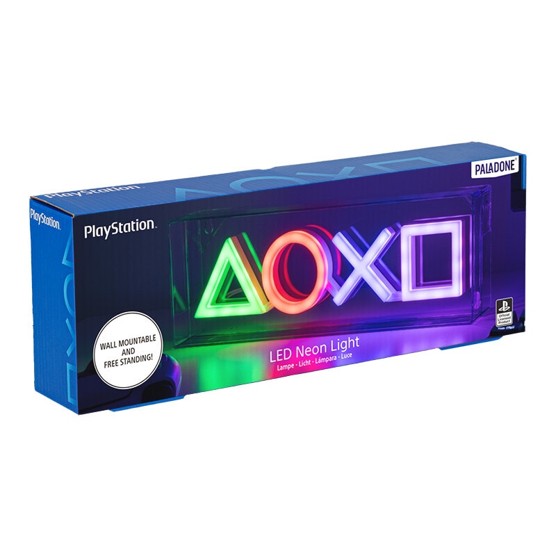 Playstation Neon LED-Lampa