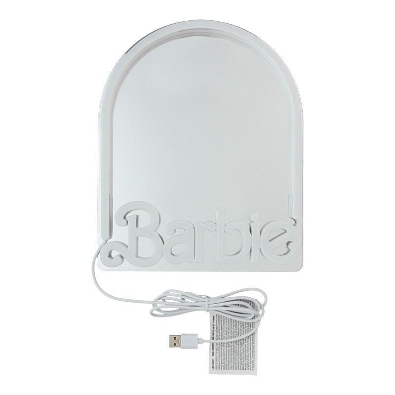 Barbie LED-Vägglampa med spegel