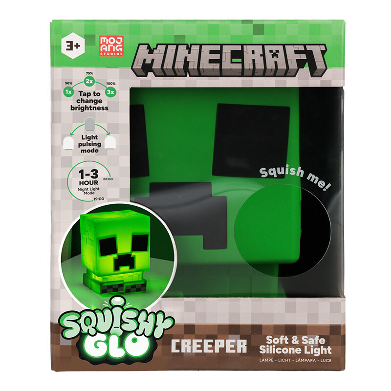 Minecraft - Creeper Lampa Silikon 15 cm