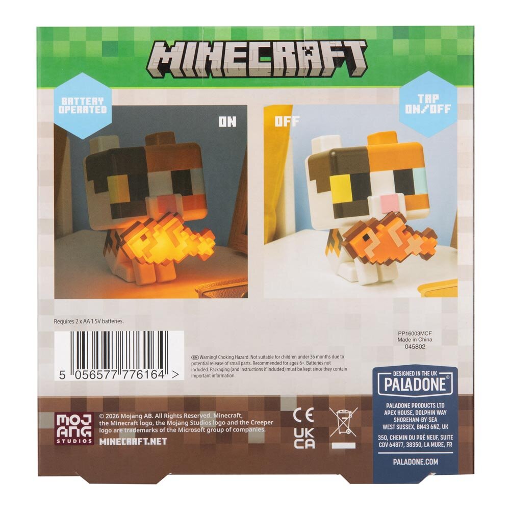 Minecraft Cat GloBuddies Lampa