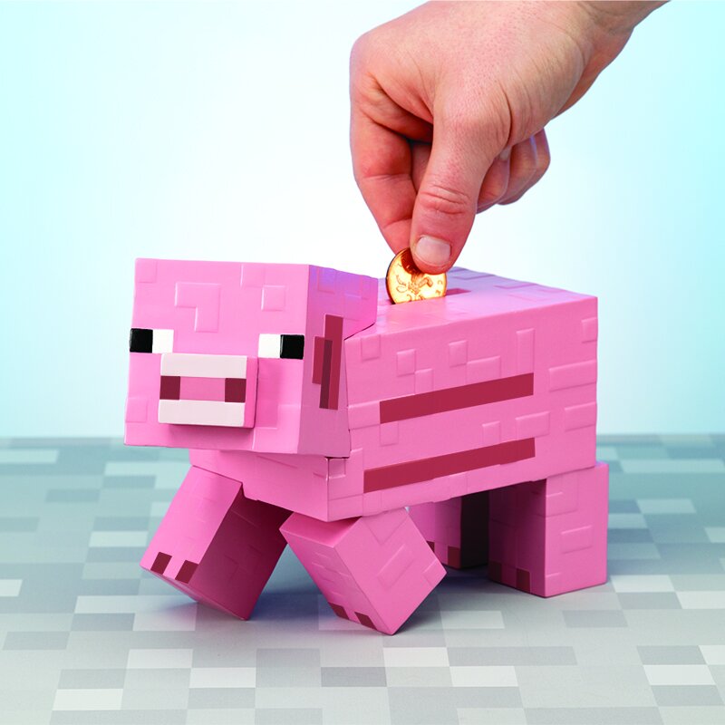 Minecraft Sparbössa Gris 3D 20 cm