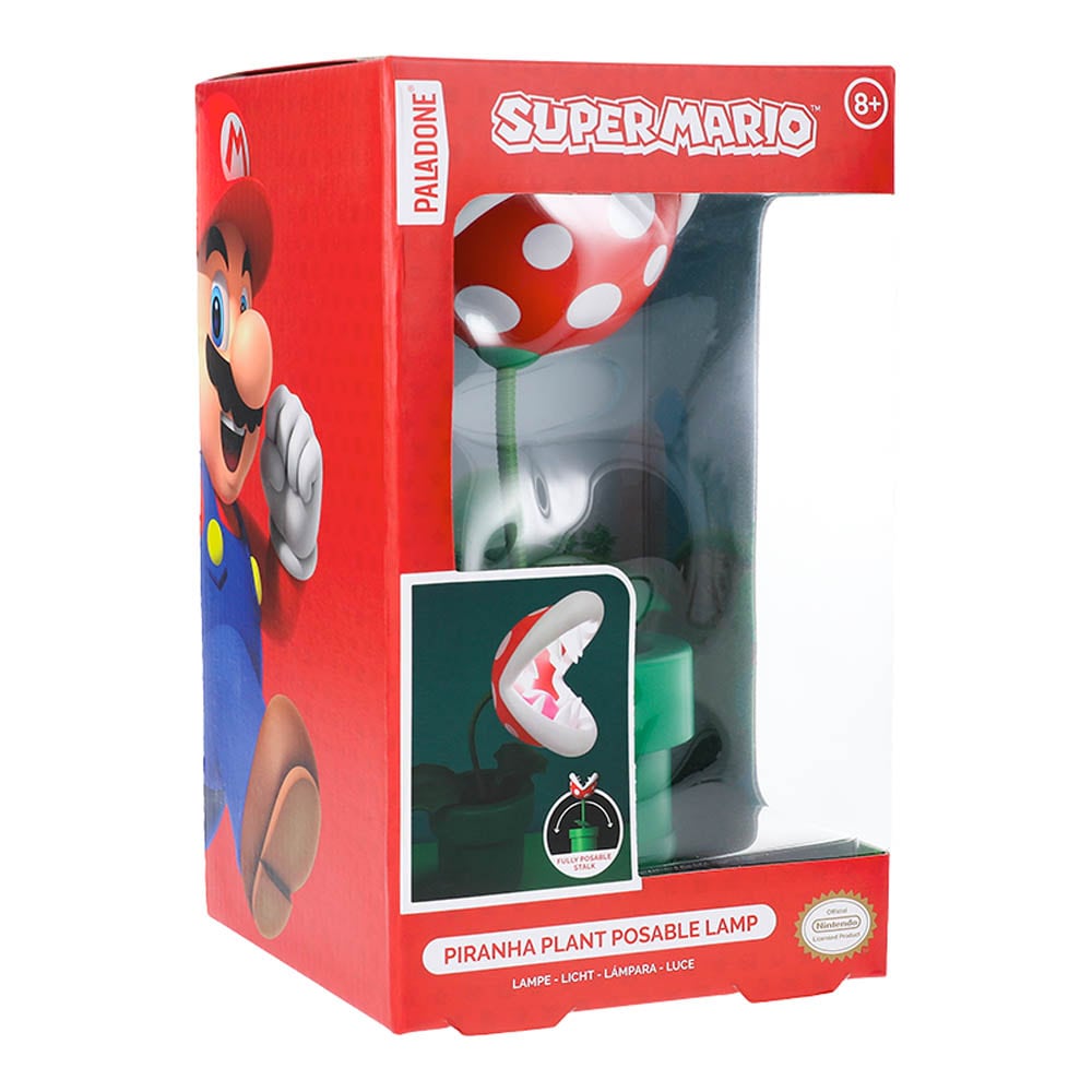 Super Mario Bros - Mini Piranha Plant Ställbar Lampa
