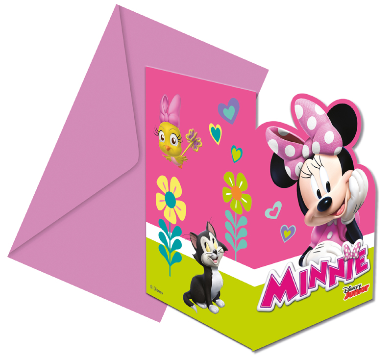 Minnie Happy Helper, Inbjudningskort 6-pack