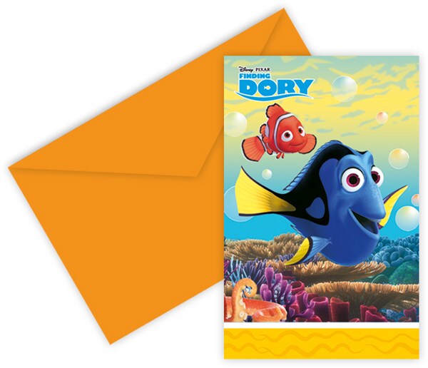 Finding Dory, Inbjudningskort 6-pack