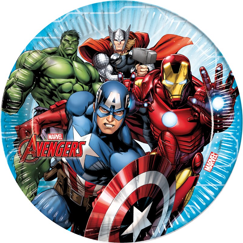 Mighty Avengers, Tallrikar 8-pack