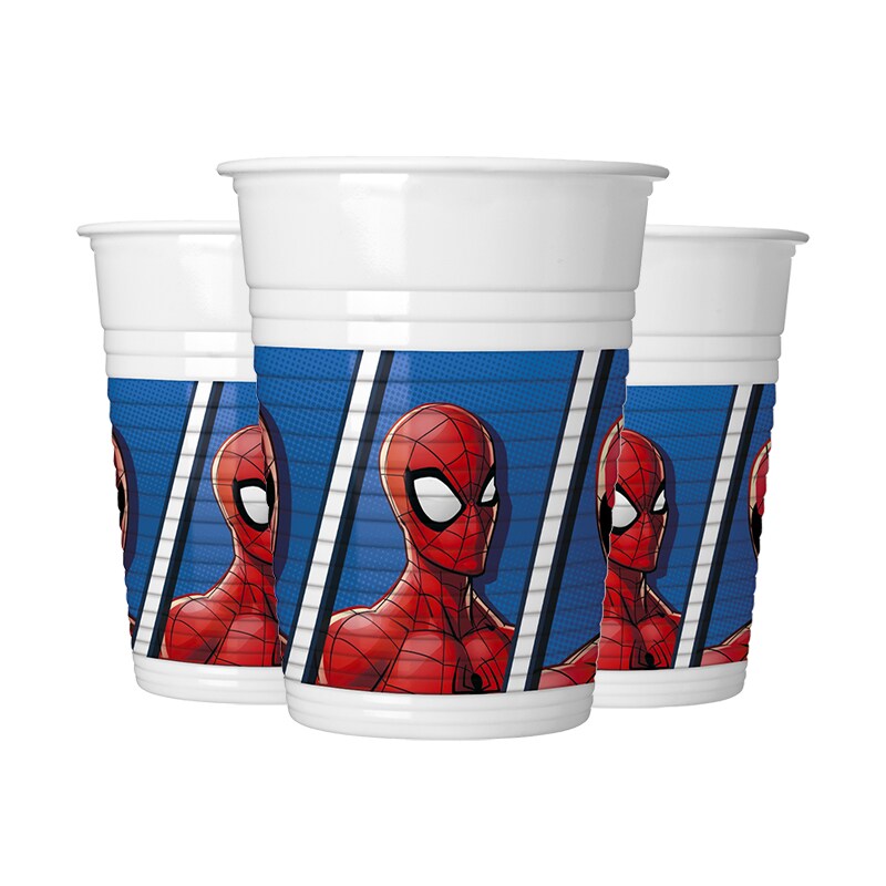 Spiderman Team Up, Plastmuggar 8-pack