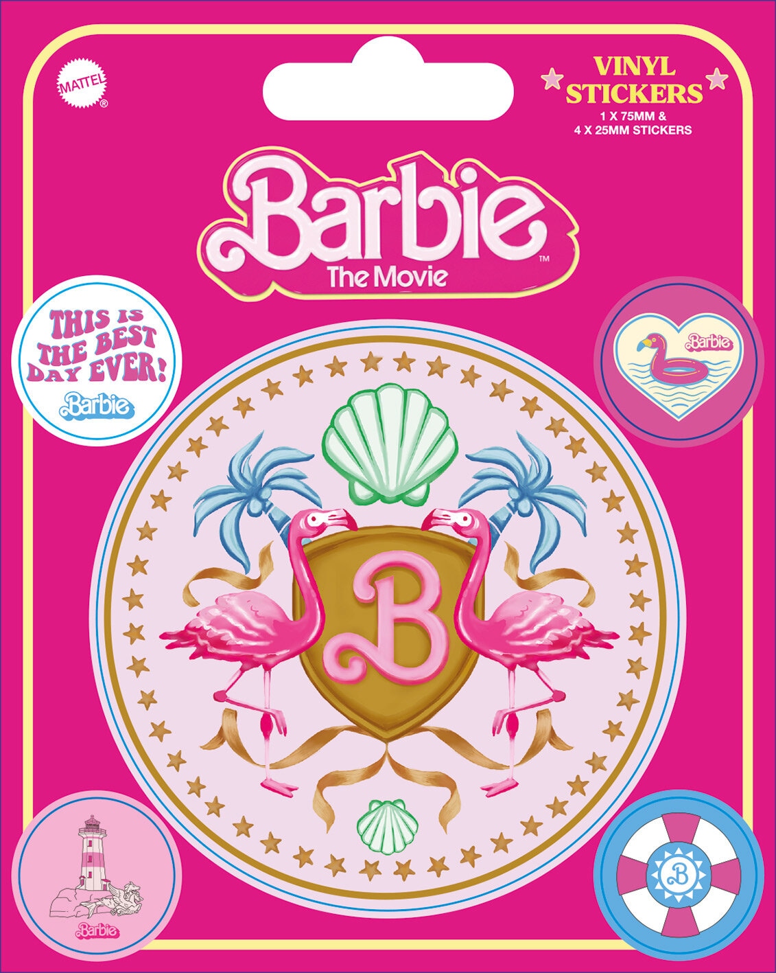 Barbie - Klistermärken i vinyl 5-pack