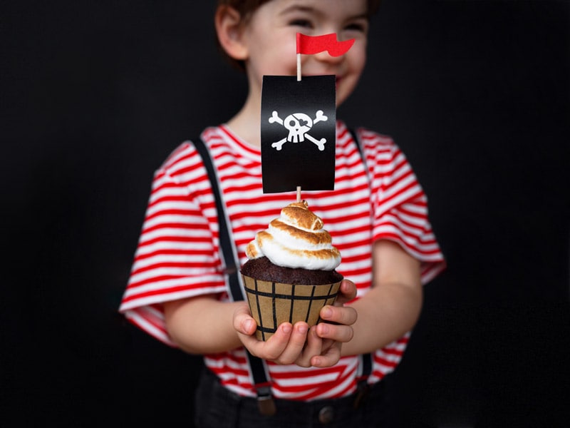 Cupcake Kit Pirattema, 6-pack