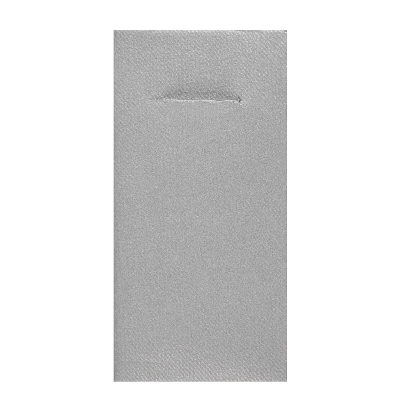 Servetter med Bestickficka 40 cm - Silver 12-pack