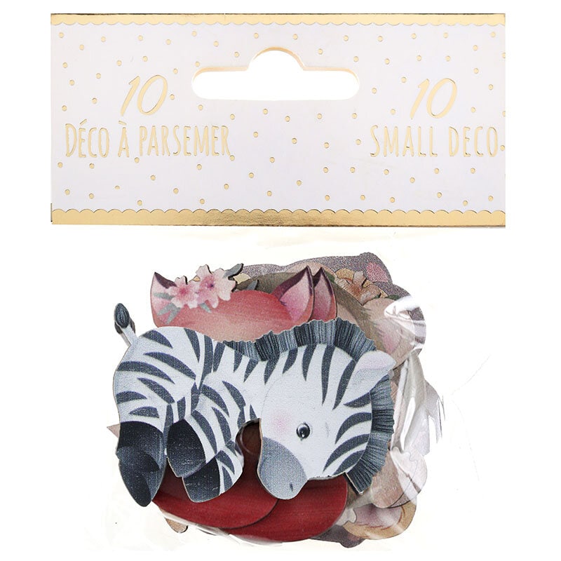 Baby Safari - Lyxig konfetti i trä