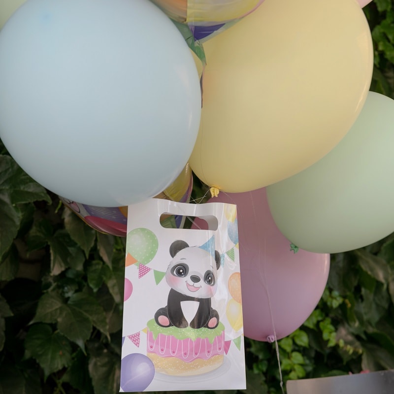 Panda - Kalaspåsar i lyxigt papper 10-pack