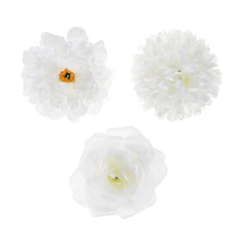 Bordsdekorationer - Vita blommor 9-pack