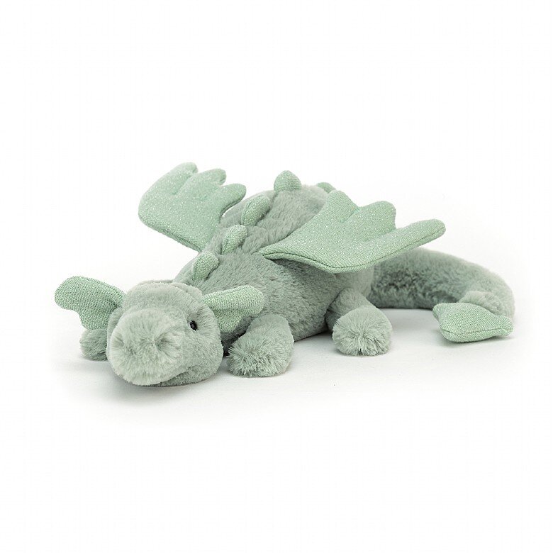 Jellycat - Liten grön drake 26 cm