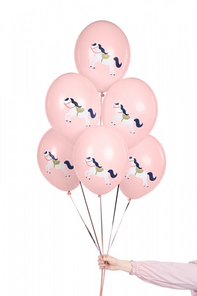 Ballonger Rosa, Hästar 6-pack