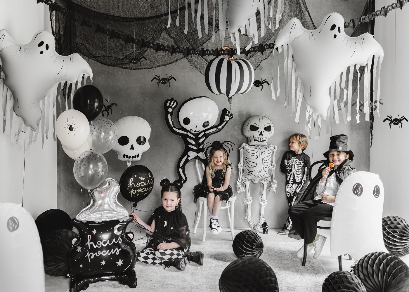 Ballonger med spindlar 6-pack