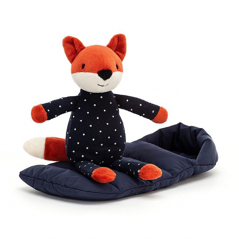 Jellycat - Räv med sovsäck 24 cm