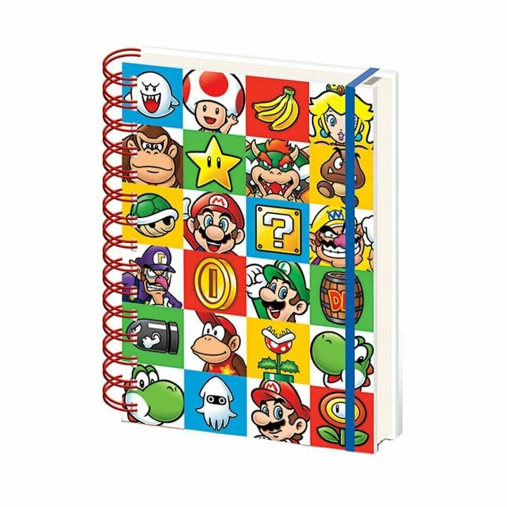 Super Mario Bros, Anteckningsbok A5 Colour Block
