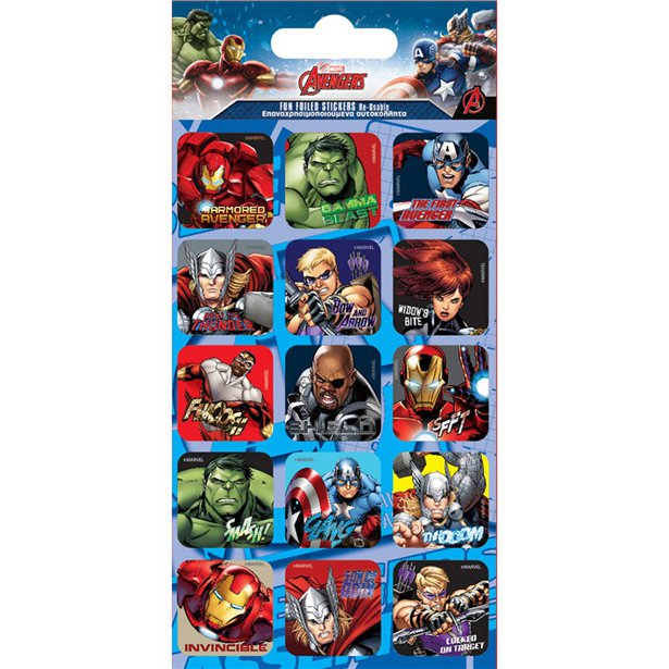 Avengers - Folierade klistermärken 15-pack