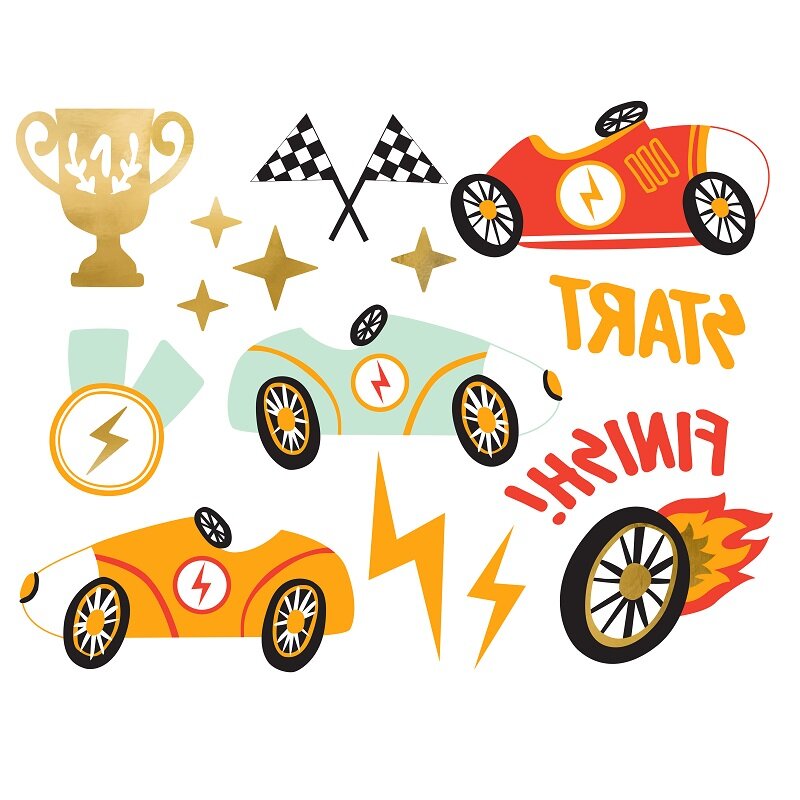 Racer Car - Tatueringar 11-pack