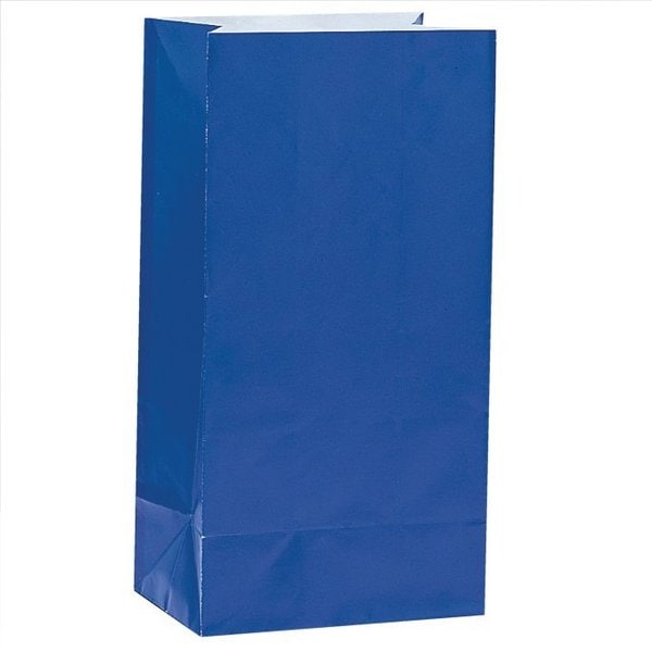 Kalaspåsar i papper - Mörkblå 12-pack