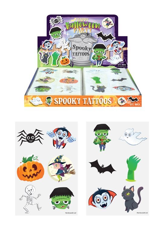 Halloween Tatueringar 6 st.