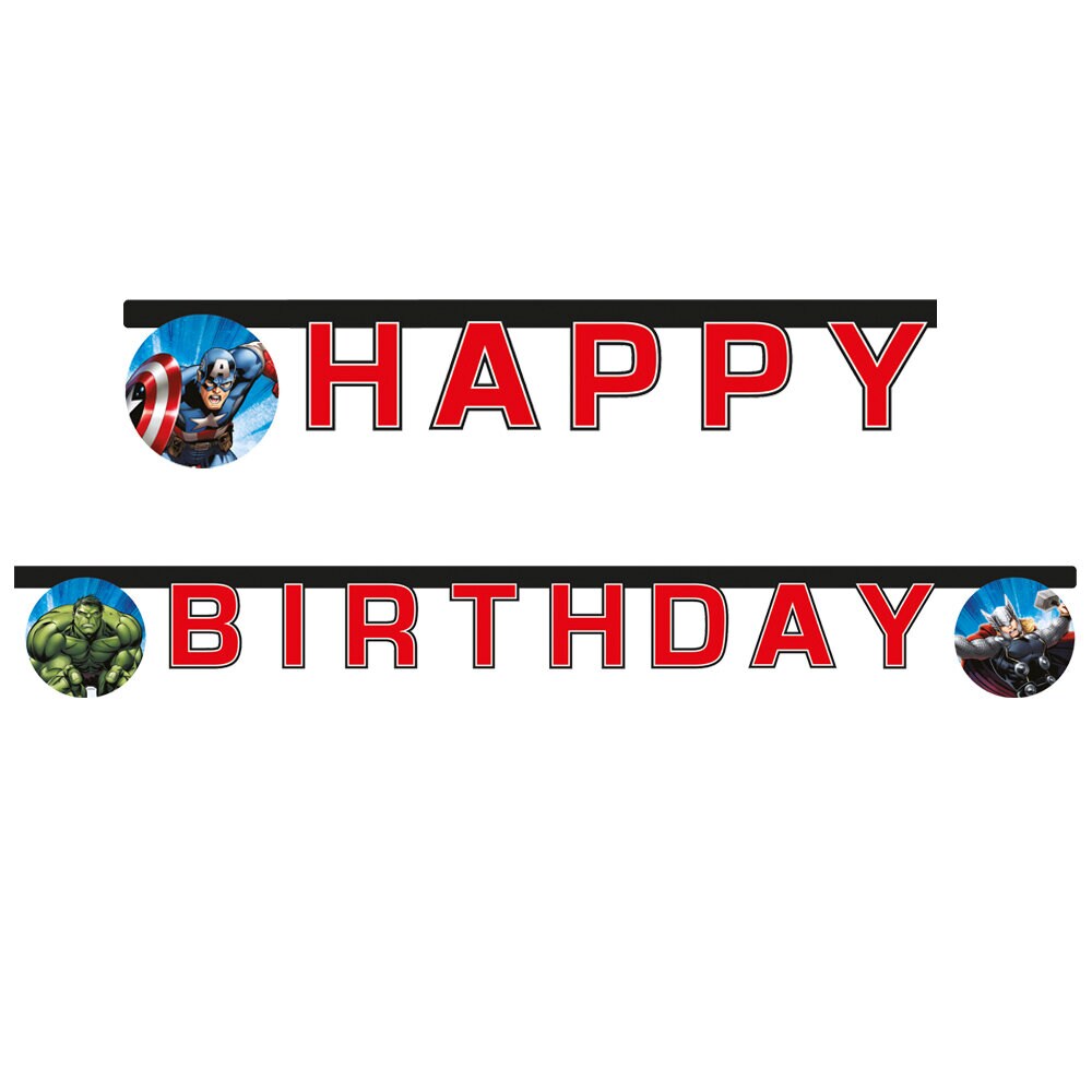 Avengers Girlang Happy Birthday