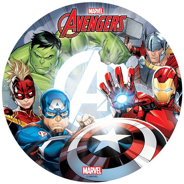 Tårtbild Avengers - Oblat 20 cm