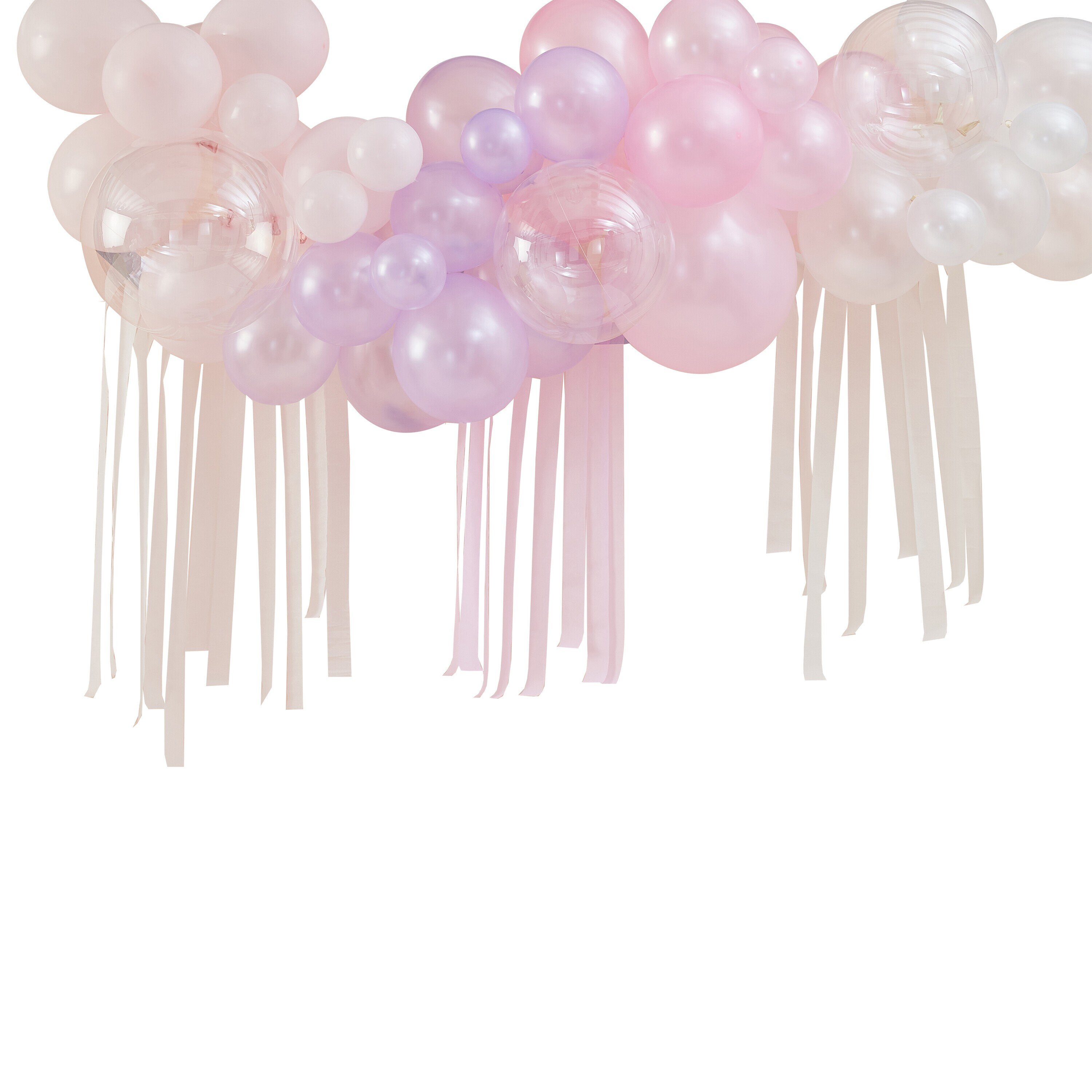 DIY Ballongbåge Pastell - Pearl & Ivory