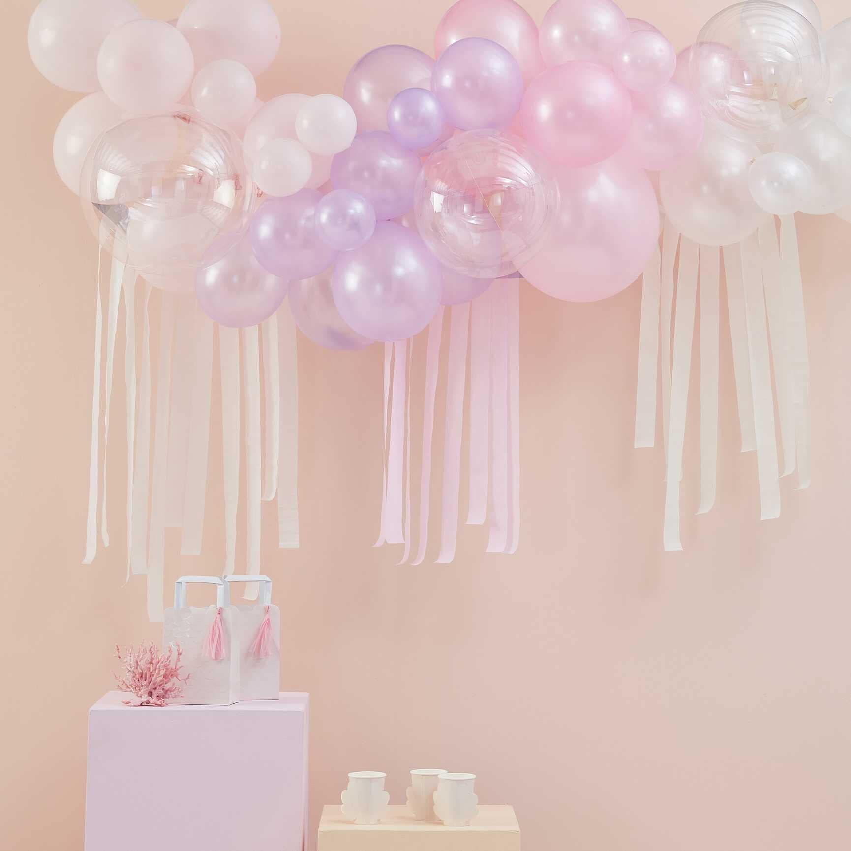 DIY Ballongbåge - Pastell, Pearl & Ivory