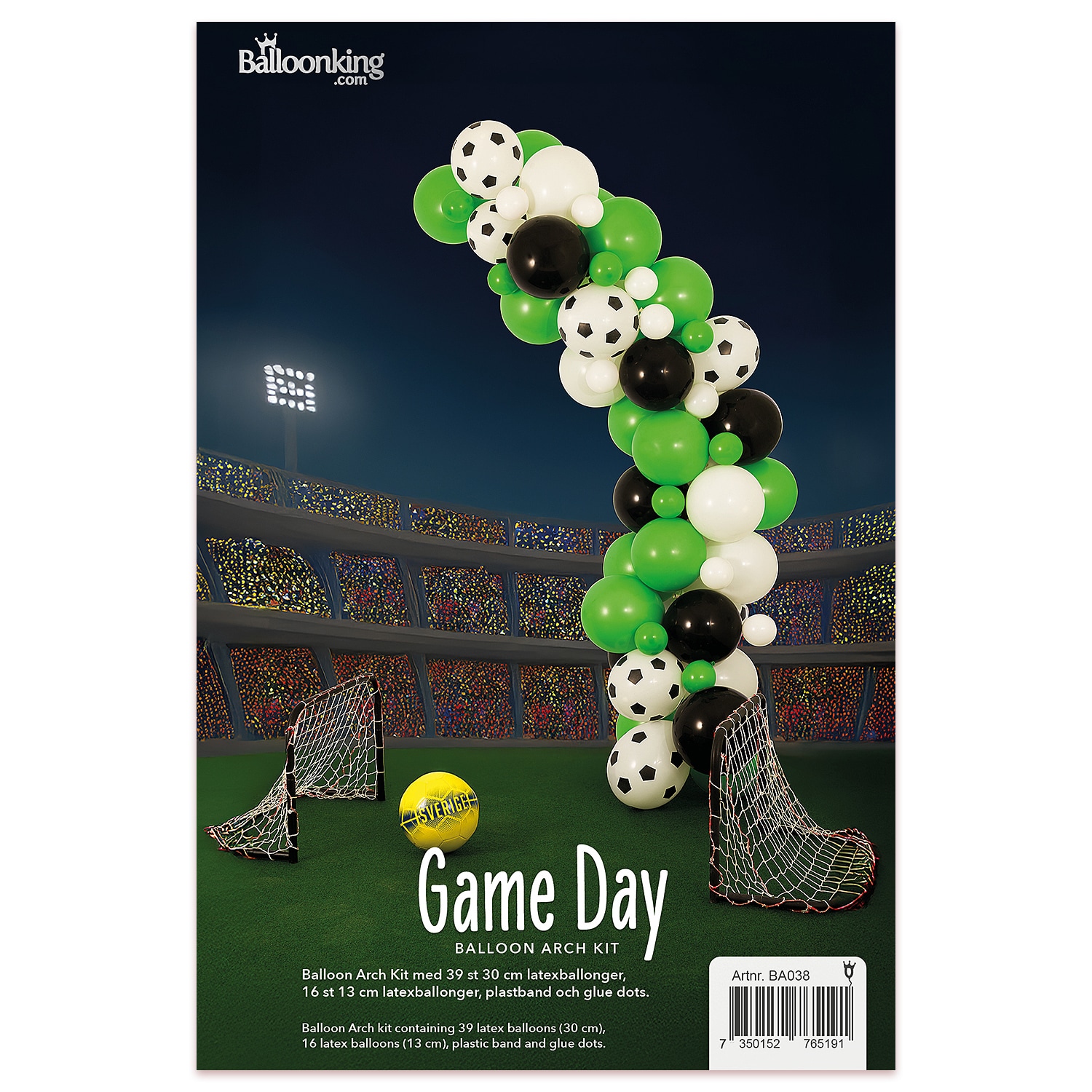 Ballongbåge Fotboll 55 ballonger