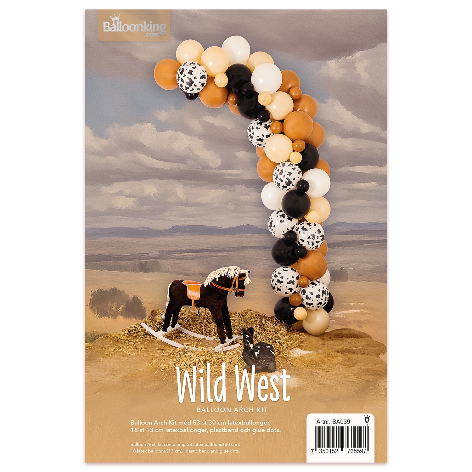 Ballongbåge Wild West 77 ballonger