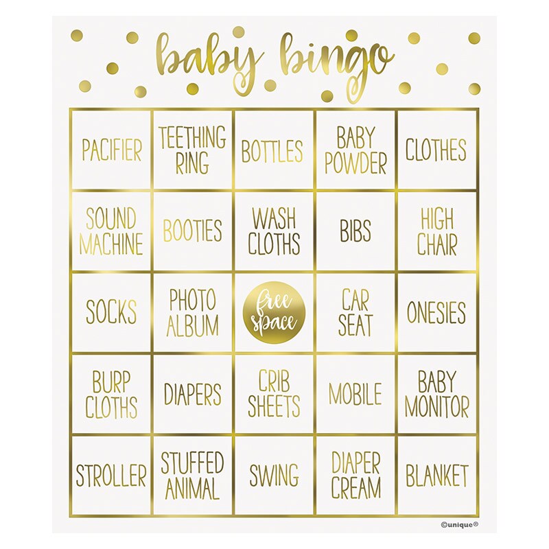 Babyshower Bingospel