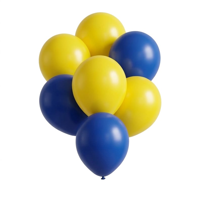 Ballongkombo Gula & Blå