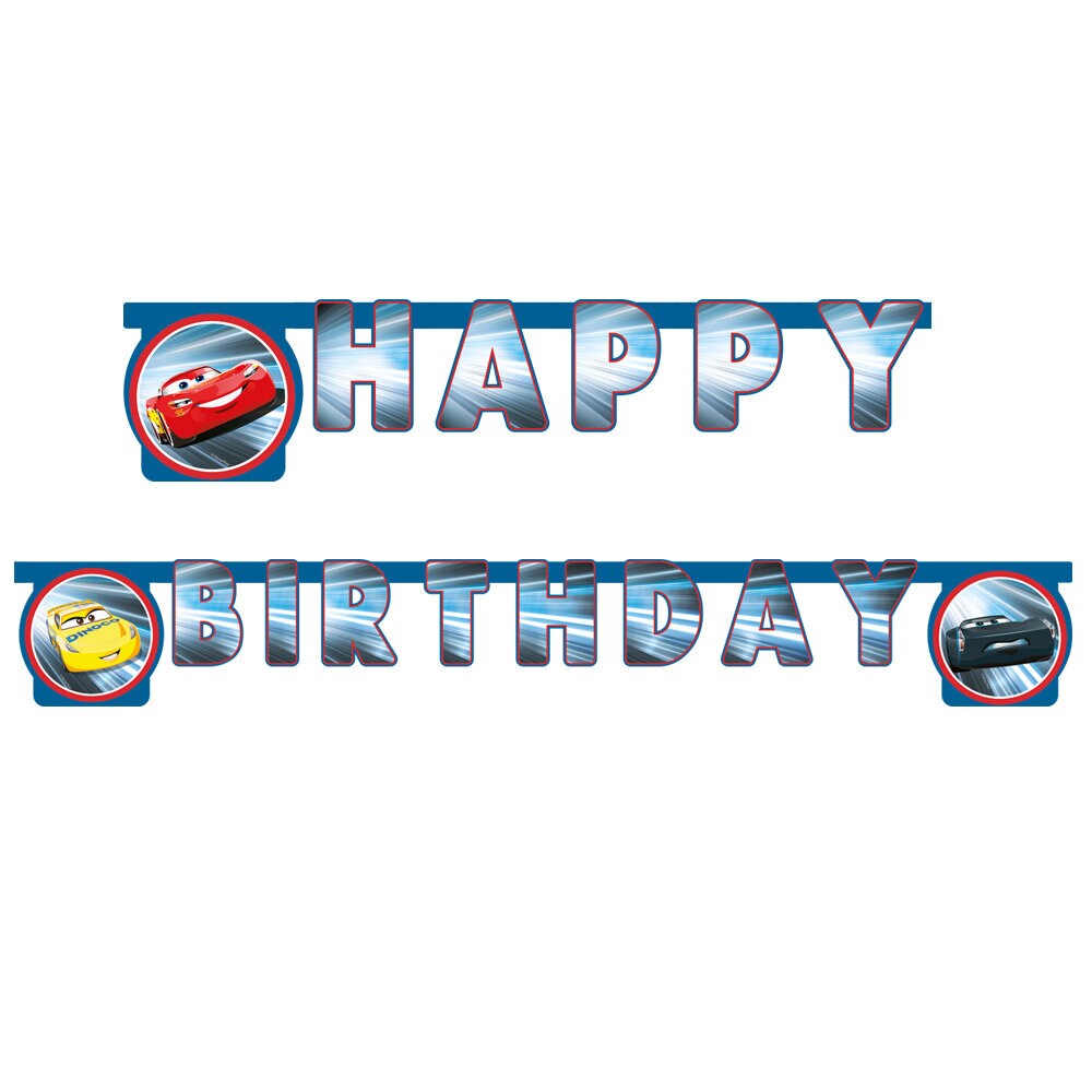 Disney Bilar Girlang Happy Birthday
