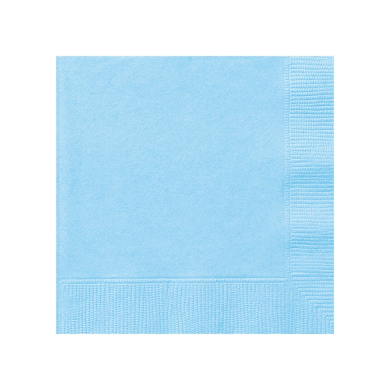Cocktailservetter - Ljusblå 20-pack