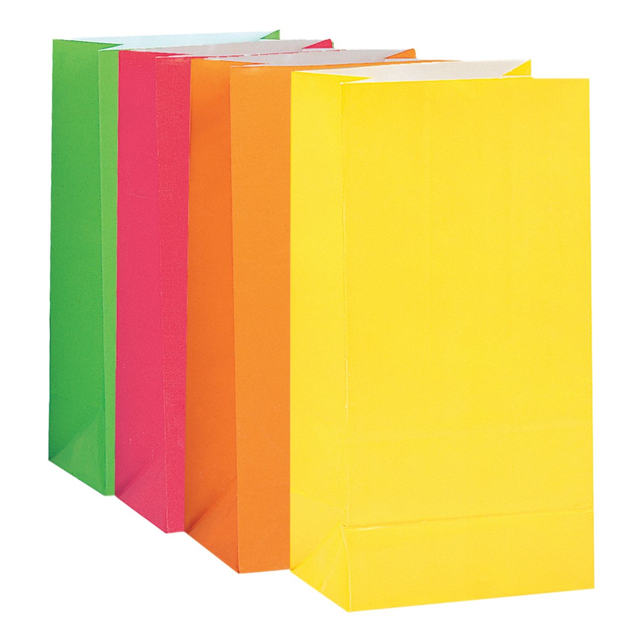 Kalaspåsar i papper - Färgmix 10-pack