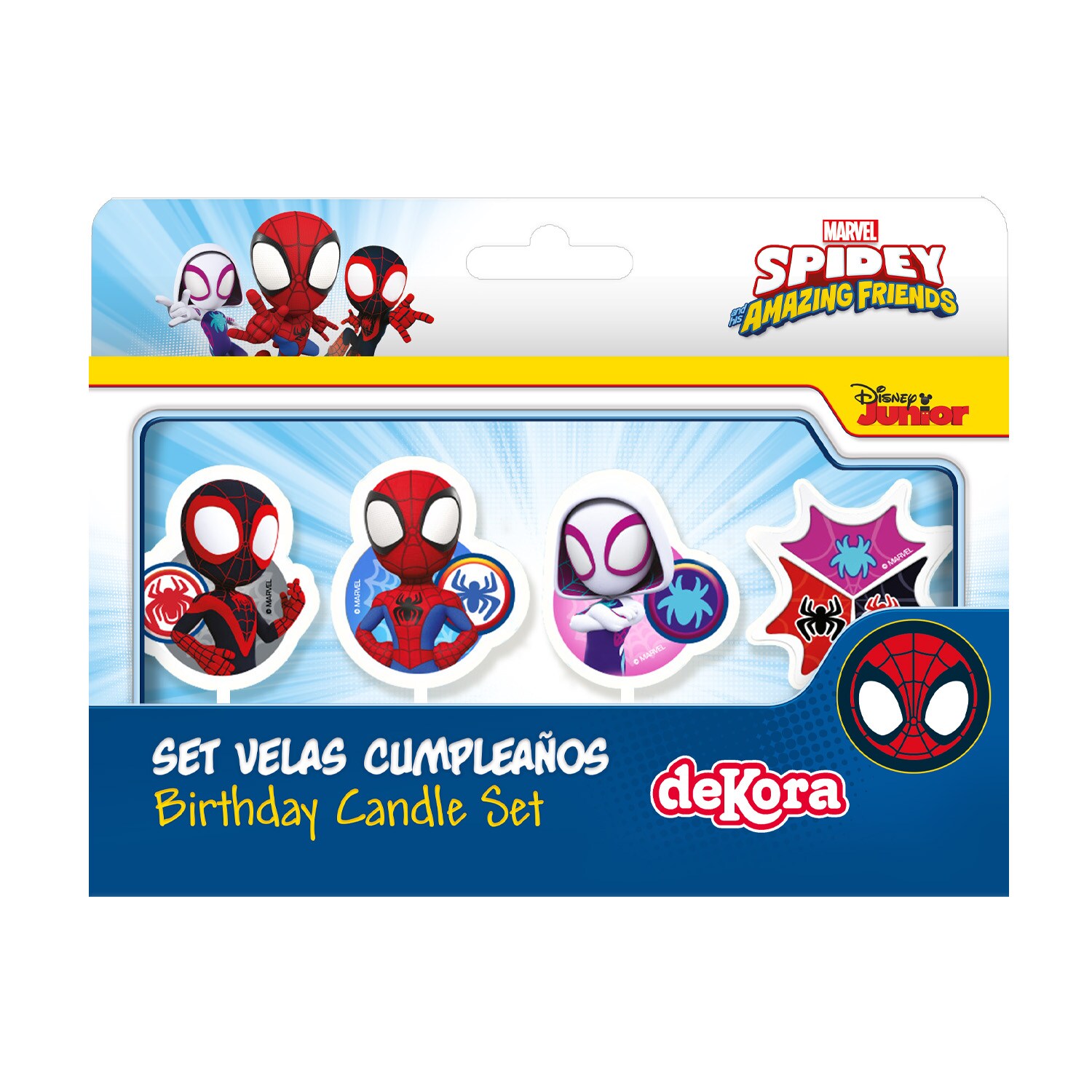 Spidey - Tårtljus Picks 4-pack