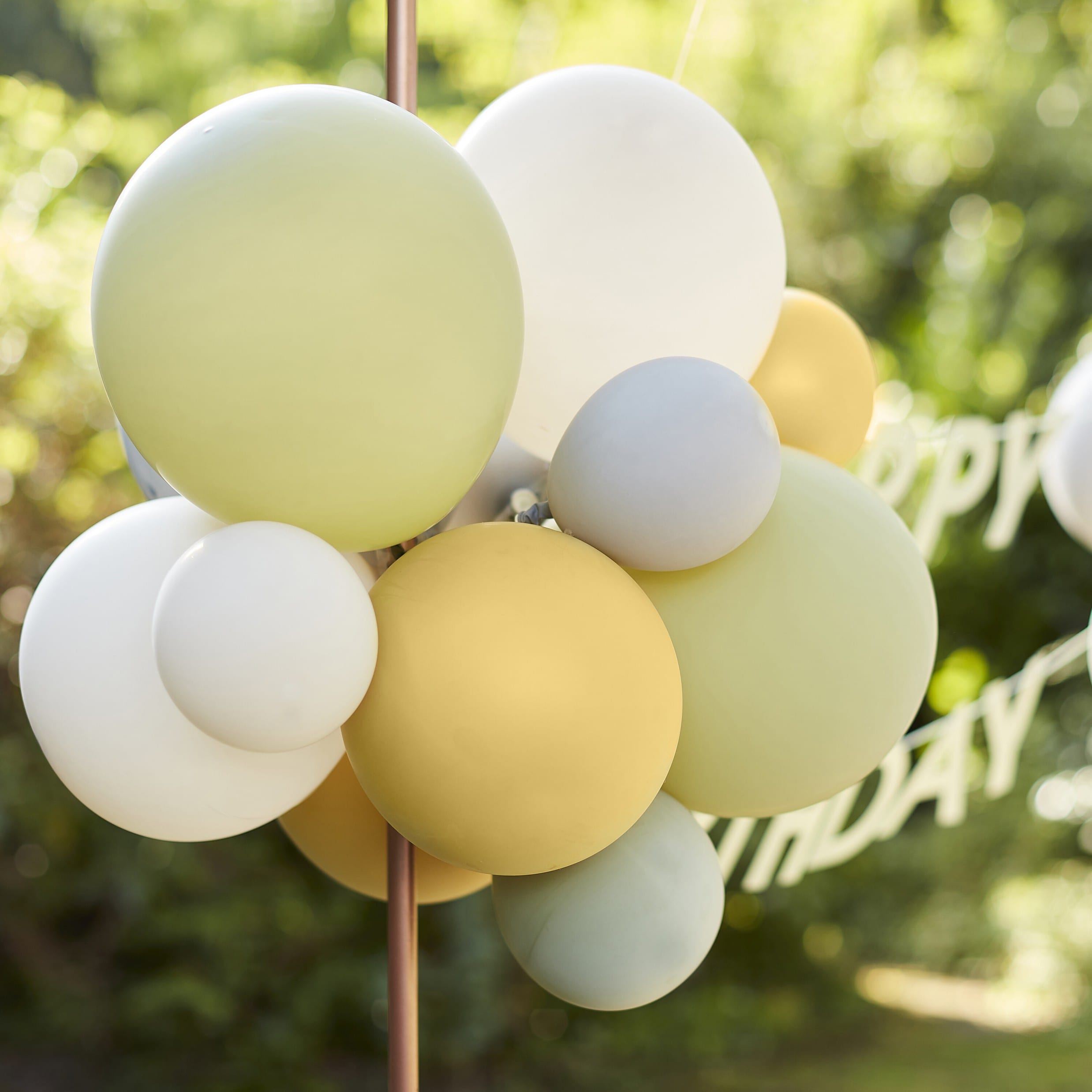 Let´s Go Wild - Happy Birthday girlang med ballonger