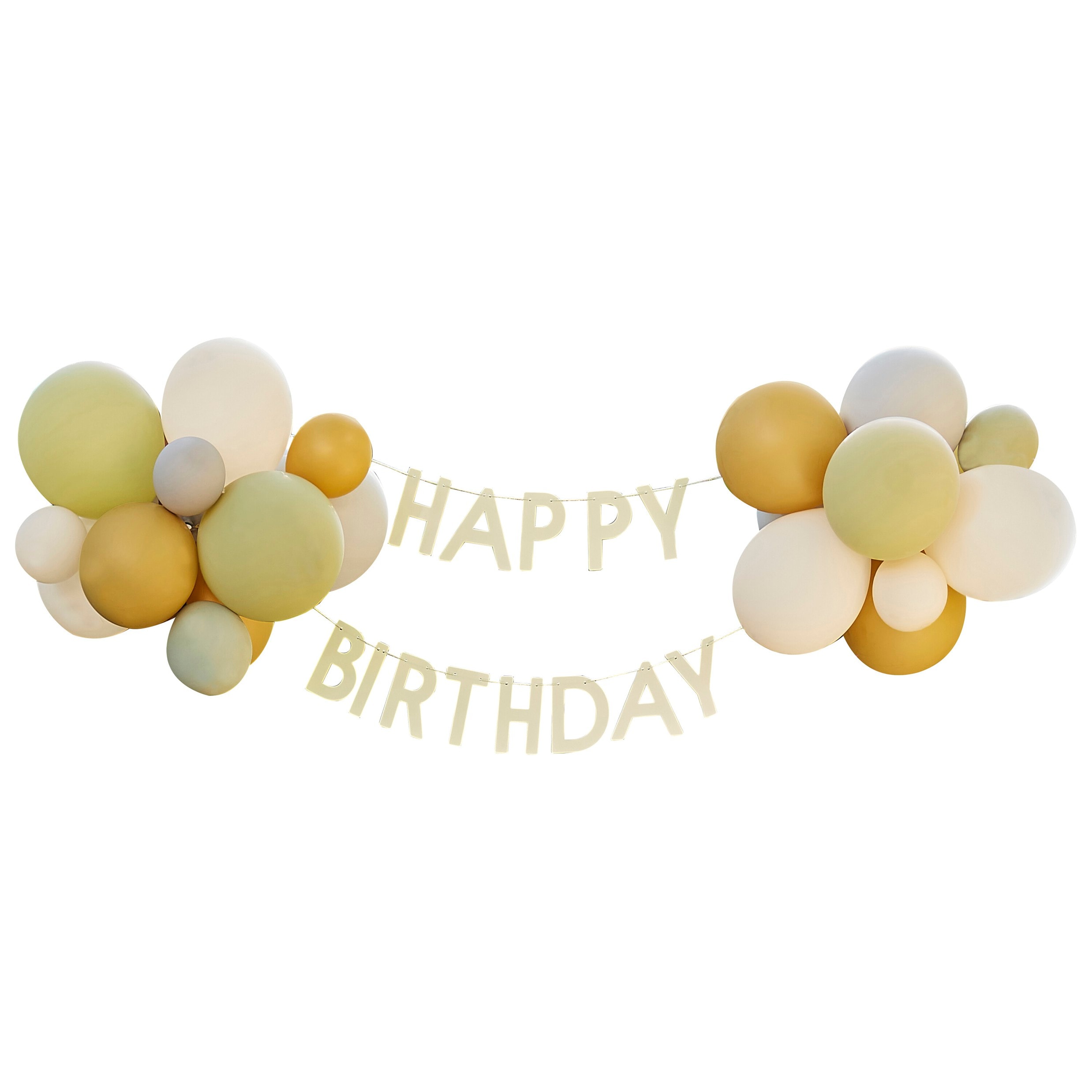 Let´s Go Wild - Happy Birthday girlang med ballonger