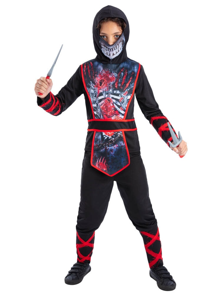 Zombie Ninja Maskeraddräkt 7-9 år